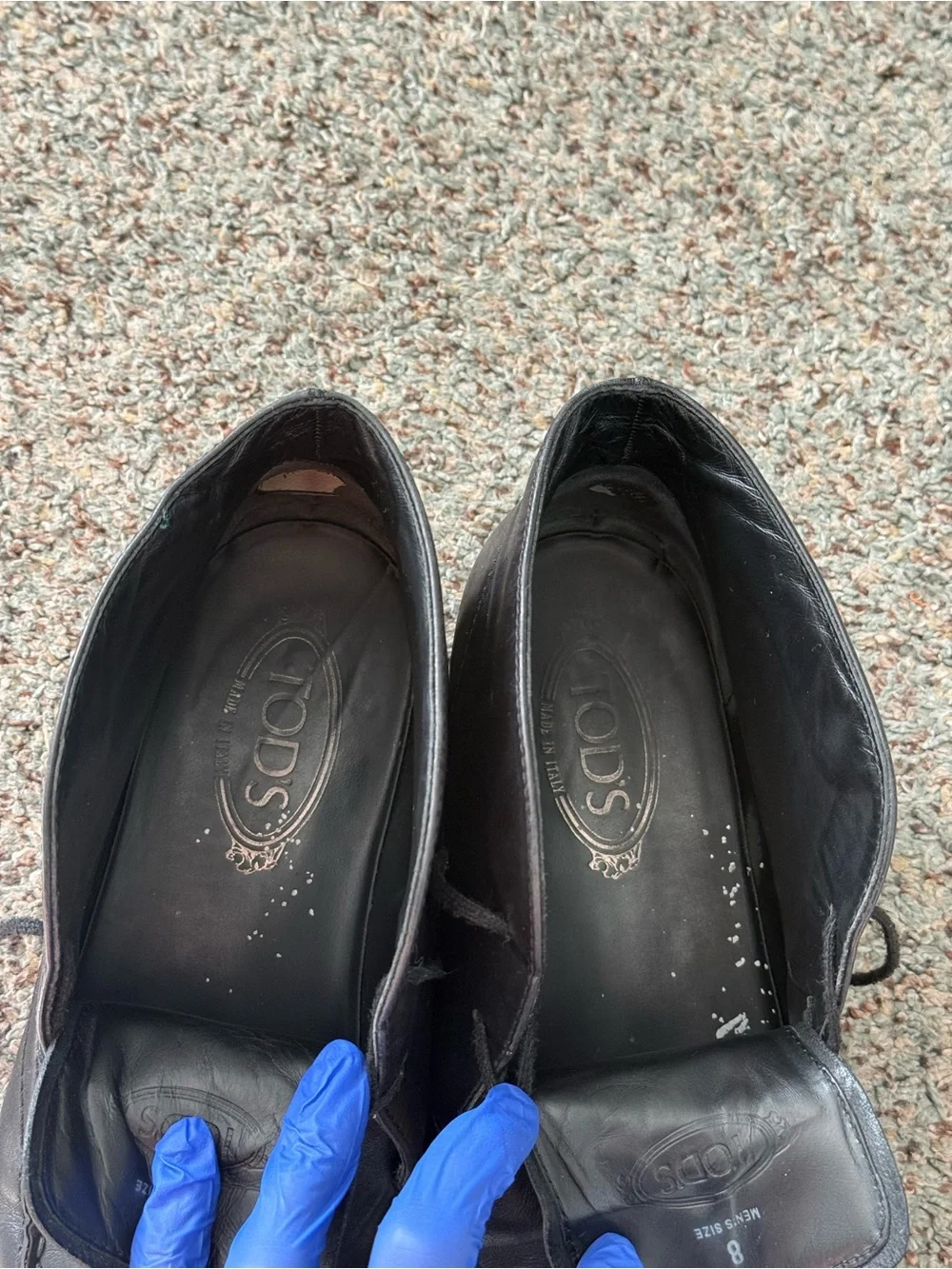 Tods Black Leather Chukka Boots size 8